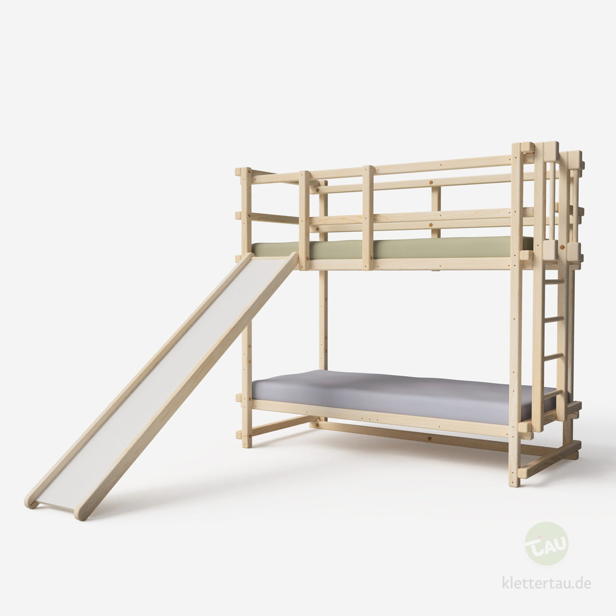 Etagenbett mit Rutsche von Tau Abenteuerbetten #Schubladen_ohne Schubladen