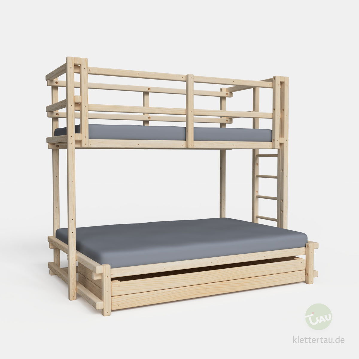 Etagenbett 90 über 140 mit Riesenschublade von TAU Abenteuerbetten #Breite der unteren Liegenebene_140 cm